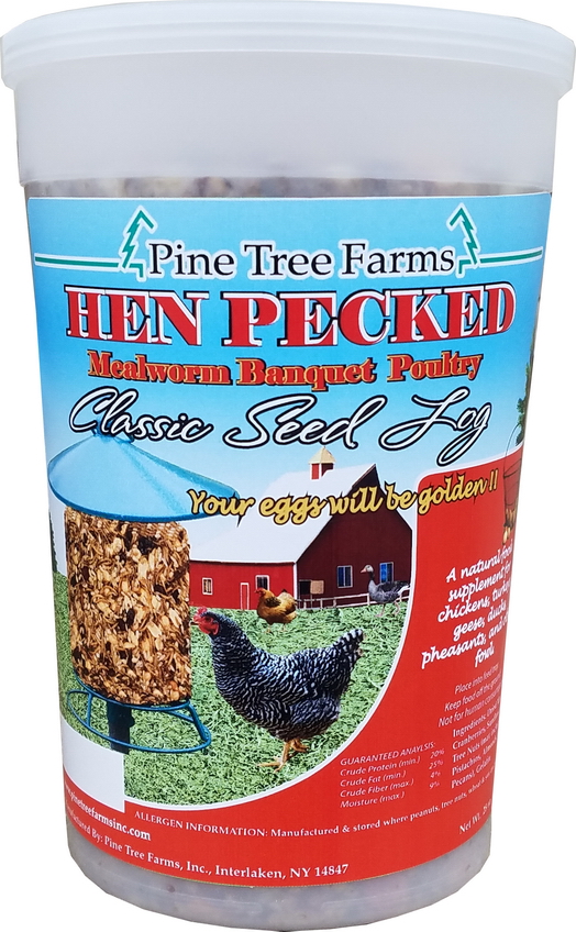 Hen Pecked Mealworm Banquet Poultry Cake 1.75 lbs - 4000