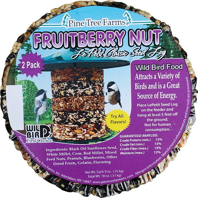 LePetit Fruit Berry Nut Classic Seed Log - 2pk -8033
