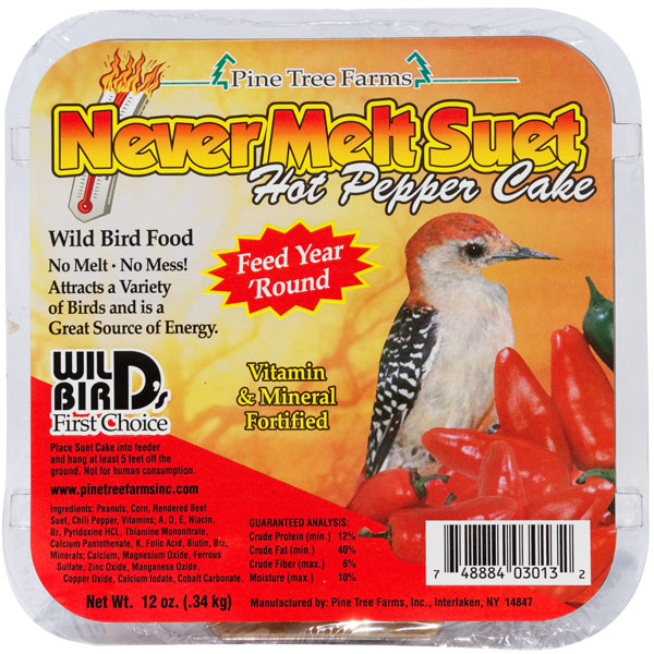 Never Melt Suet Hot Pepper Cake 12 oz - 3013